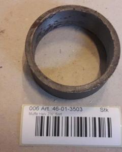 Muff Half 2 1/2" Black